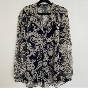 Banana Republic Floral Print Blouse